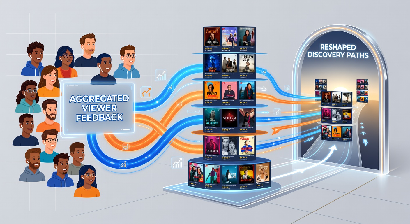 Dashboard showing aggregated viewer ratings and engagement metrics on an ad-supported streaming platform