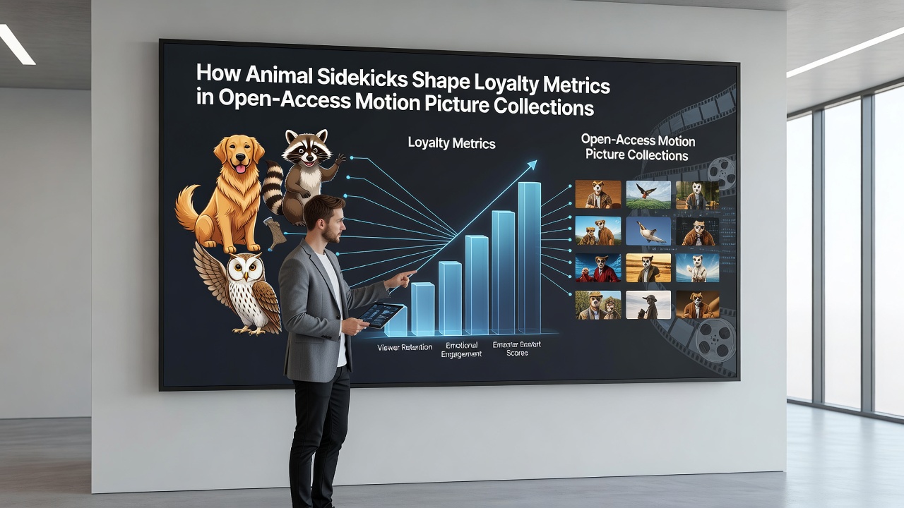 Graphs displaying loyalty metrics influenced by animal sidekicks in free movie repositories